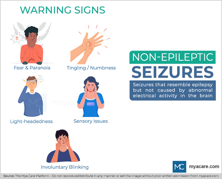 NON-EPILEPTIC SEIZURES - TYPES, CAUSES, SYMPTOMS, TREATMENTS | Mya 